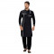 Black Polly Cotton Pathani Kurta