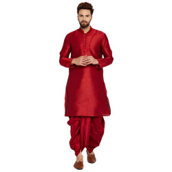 Mens Royal Silk Blended Kurta Set 