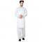 Offwhite Cotton Linen Pathan Suit