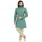 Turquoise Green Art Silk Sherwani